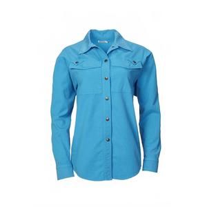 NEW NOAM women's claude shirt in blue